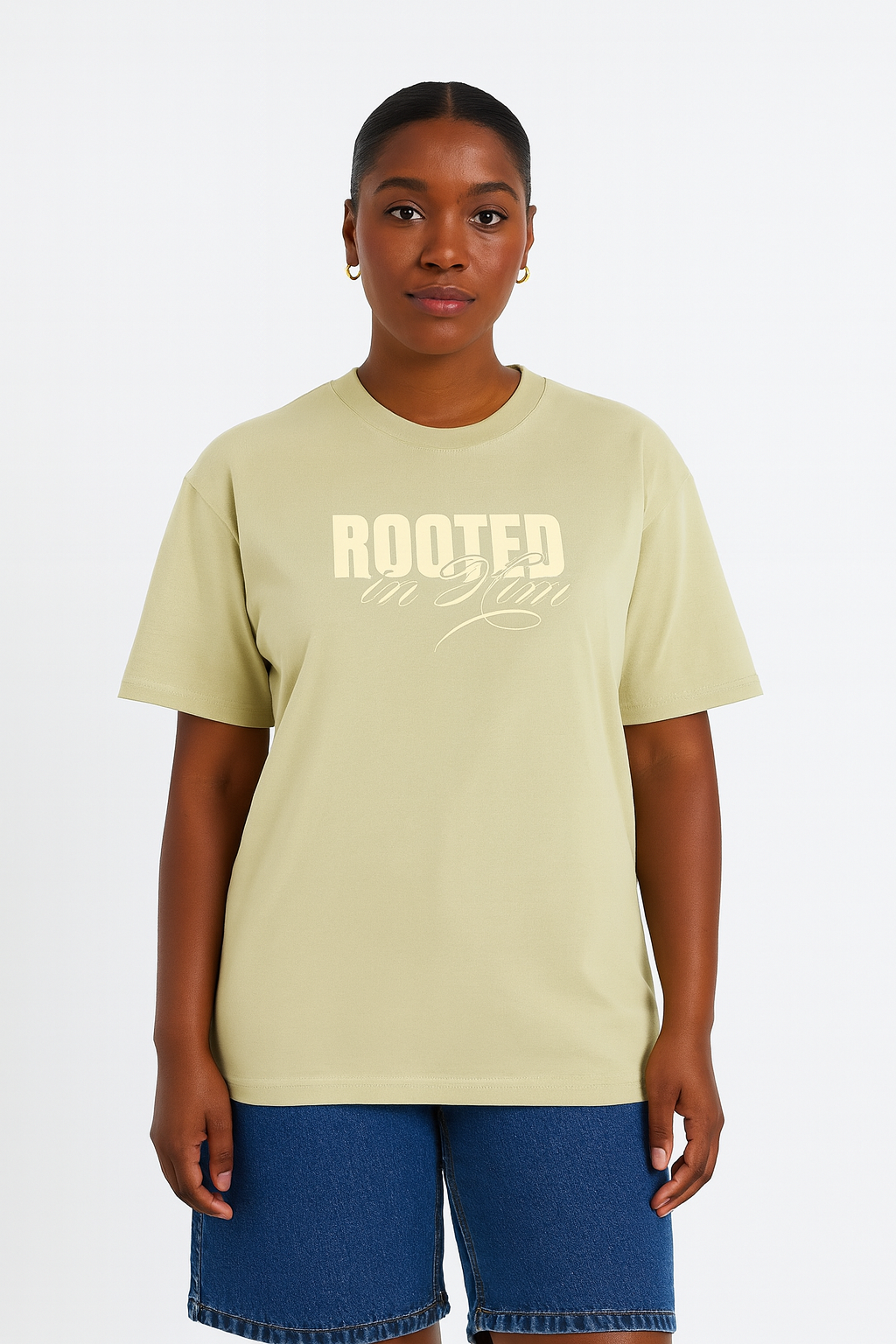 Rooted in Him - Pastel Yellow