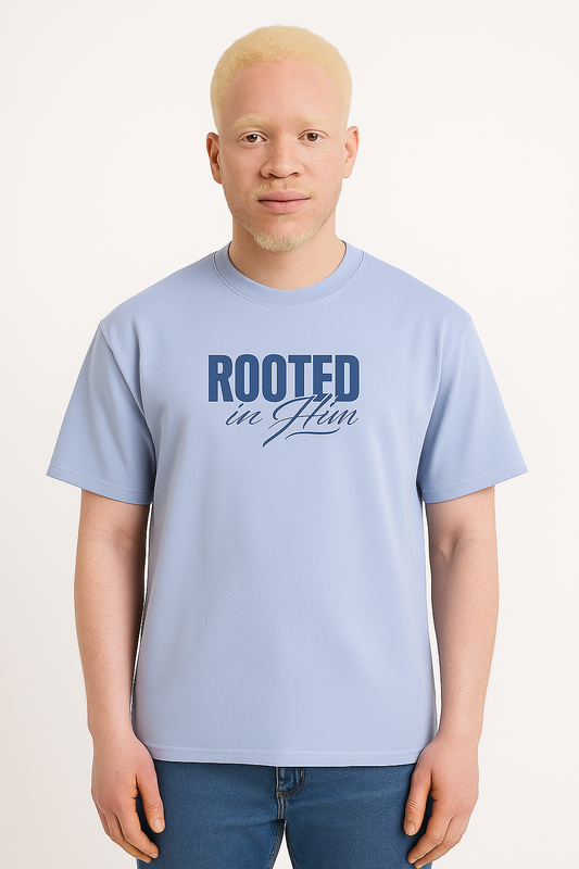 Rooted in Him - Pastel Blue