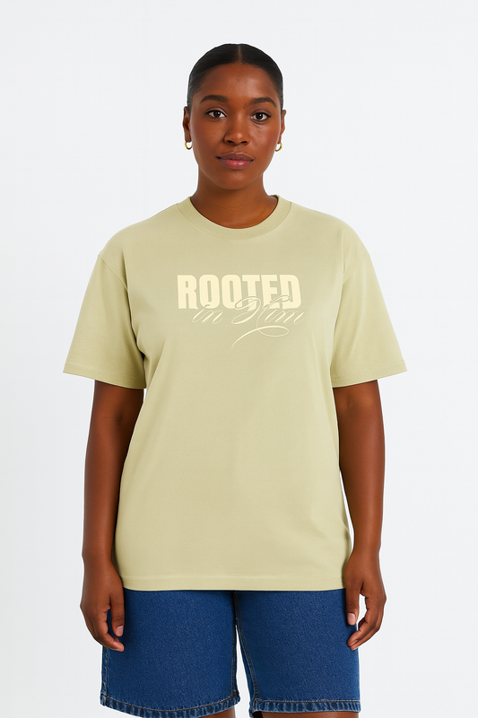 Rooted in Him - Pastel Yellow