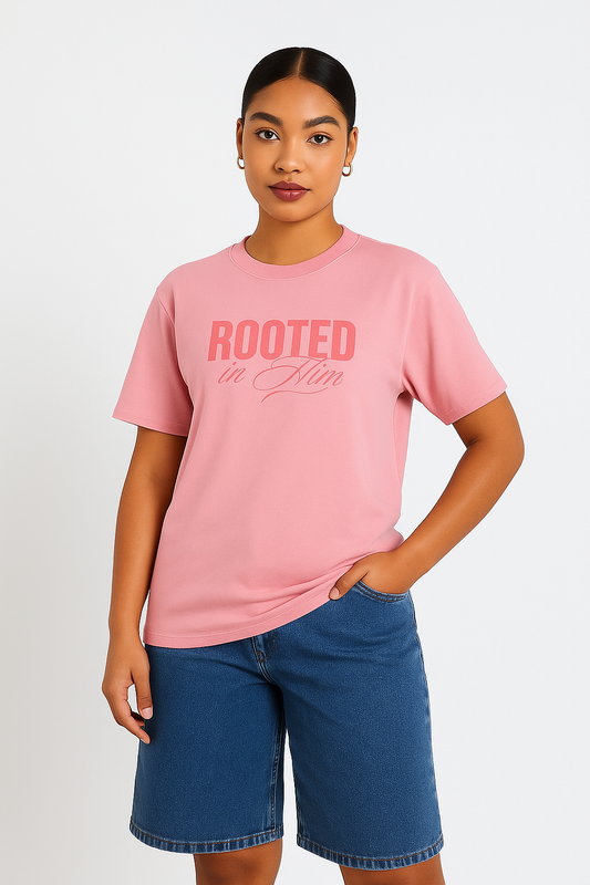 Rooted in Him - Pastel Pink